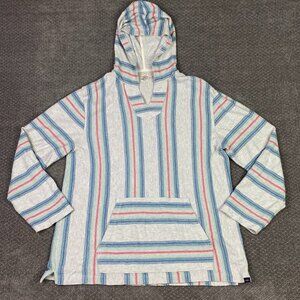 Faherty Biarritz Hoodie Men's XXL Southwest Aztec Beach Poncho